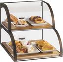 Cal Mil Sierra 2 Tier Self Serve Display Case, 19 x 22 x 18.5 inch.