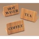 Cal Mil Bamboo Sign - Decaf, 3 x 2 x 1 inch