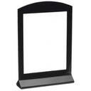 Cal Mil Black Screened Classic Acrylic Arched Card Holder, 4 x 6 x 1 inch