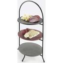 Cal Mil Iron 3 Tier Black Bowl Display, 8.75 x 8.75 x 18 inch