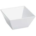 Cal Mil White Melamine Small Square Bowl, 8 x 8 x 5 inch