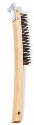 American Metalcraft Wooden Handle Wire Brush, 13 1/2 inch