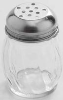 American Metalcraft Glass Swirl Cheese Shaker, 6 Ounce