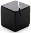 American Metalcraft Black Acrylic Cube Card Holder, 1 1/8 inch Square