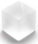 American Metalcraft Frosted Acrylic Cube Card Holder, 1 1/8 inch Square