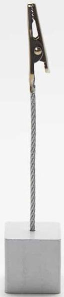 American Metalcraft Aluminum Square Alligator Clip Card Holder, 4-1/4 inch High