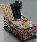 American Metalcraft Black Birdnest Coffee Caddy, 8 1/2 x 4 3/8 x 3 1/8 inch