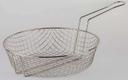 American Metalcraft Round Tinned Steel Coarse Mesh Culinary Basket, 12 inch Dia