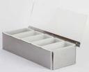 American Metalcraft Compartment Condiment Holders with Five 1 Pint Insert Dispensers