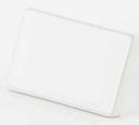 American Metalcraft Rectangle Ceramic Card Sign and Marker, 3 3/4 x 2 1/2 inch