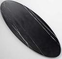 American Metalcraft Black Marble Oval Melamine Serving Board, 25 1/2 inch Length