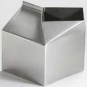 American Metalcraft Stainless Steel Milk Carton Funky Creamer, 3 Ounce