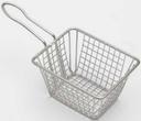 American Metalcraft Stainless Steel Rectangular Fry Basket, 5 x 4 x 4 inch