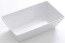 American Metalcraft Small Rectangular White Melamine Platter, 9 7/8 x 5 7/8 x 2 3/4 inch
