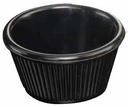 American Metalcraft Black Fluted Sided Melamine Ramekin, 2 Ounce