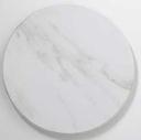 American Metalcraft White Marble Round Melamine Serving Board, 14 inch Dia