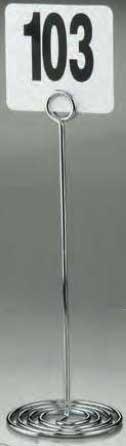 American Metalcraft Chrome Swirl Base Number Stand, 12 inch