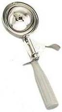 American Metalcraft Stainless Steel Grey Handle Number 8 Thumb Disher