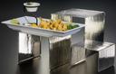 American Metalcraft Stainless Steel Hammered Riser Set