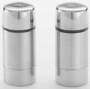 American Metalcraft Stainless Steel Round Salt and Pepper Set, 2.9 inch