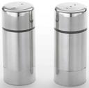 American Metalcraft Stainless Steel Round Salt and Pepper Set, 3.5 inch
