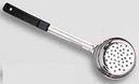 American Metalcraft 6 Oz Red Handle Solid Perforated Bowl Spooner
