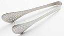 American Metalcraft Stainless Steel Perforated Satin Serving Tong, 8 1/2 inch Length