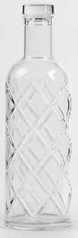 American Metalcraft Plastic Diamond Water Bottle, 33 Ounce