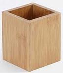American Metalcraft Bamboo Wood Caddy, 4 inch Square