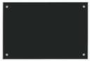 Aarco Pure Black Glass Markerboard, 24 x 36 inch