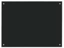 Aarco Pure Black Glass Markerboard, 36 x 48 inch