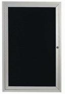 Aarco Indoor Enclosed Aluminum Framed Changeable Letter Board Directory Cabinet, 24 x 18 inch