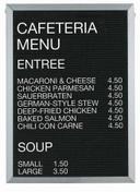 Aarco Aluminum Framed Letter Board Open Face Message Center, 36 x 24 inch