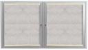 Aarco Indoor/Outdoor Enclosed Aluminum Framed Satin Anodized Bulletin Board with LED Lighting, 36 x 60 inch