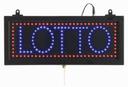 Aarco Black High Visibility Small Lotto LED Sign, 6 3/4 x 16 1/8 inch