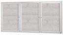 Aarco Outdoor Satin Anodized Aluminum Framed Enclosed Bulletin Board, 36 x 72 inch