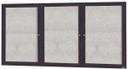 Aarco Outdoor Aluminum Framed Bronze Anodized Enclosed Bulletin Board and Display Case, 36 x 72 inch