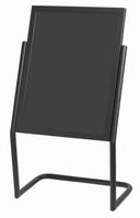 Aarco Large Black Finish Menu and Poster Holder, 48 x 25 inch