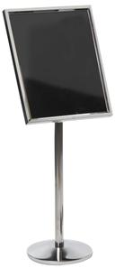 Aarco Small Chrome Finish Menu and Poster Holder, 20 x 24 inch