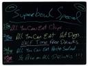 Aarco Radius Design Black Neon Markerboard, 36 x 48 inch