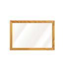 Aarco General Purpose Commercial Series Melamine White Markerboard with Solid Red Oak Frame, 12 x 18 inch