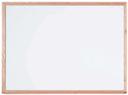 Aarco General Purpose Commercial Series Melamine White Markerboard with Solid Red Oak Frame, 36 x 48 inch
