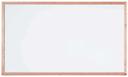 Aarco General Purpose Commercial Series Melamine White Markerboard with Solid Red Oak Frame, 36 x 60 inch