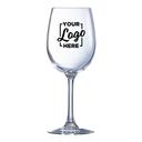 Arcoroc Grand Vin Krysta Wine Glass with 2 COLOR Custom Logo, 16.5 Ounce Capacity -- 144 per case