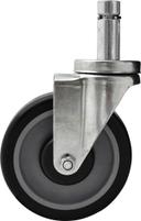 BK Resources Polyurethane Swivel Ply Shelving Caster with Brake, 5 inch Dia