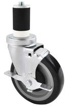 BK Resources Polyurethane 6 Caster Kit, 5 inch Dia