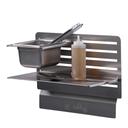 BK Resources GrillCook Pro Large 18 inch Wide Upright Shelf Stand with 18 inch Shelf and 1/6th Pan Holder