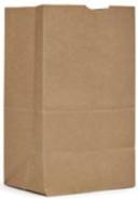AJM Packaging Kraft Brown Paper Grocery Squat Bag, 13.37 x 8.25 x 5.31 inch -- 500 per case