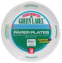 AJM Packaging Green Label Paper Plate, 9 inch - 1200 per bale