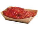 Ecocraft Rectangular Grease Resistant Natural 5 Pound Paper Food Tray -- 500 per case
